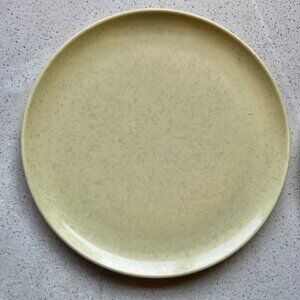 Imperial Melmac Speckled Yellow Dinnerware Plates Set Of 2 9.75" Dia MCM